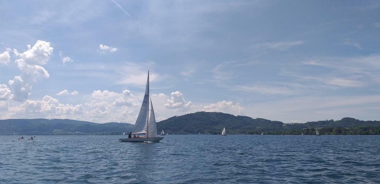 Ferienwohnungen Zum Attersee Lenzing Esterno foto